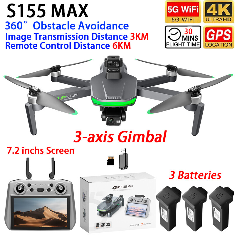 Drone Gps Mount - Dron S155 MAX con GPS, WIFI,