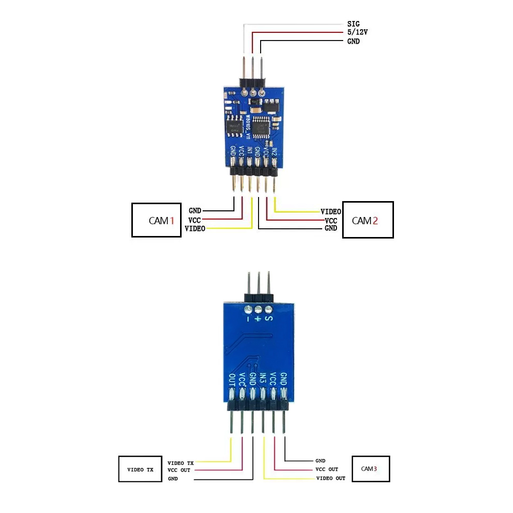 Módulo de conmutador de vídeo  - Drone Motor reseña y precio