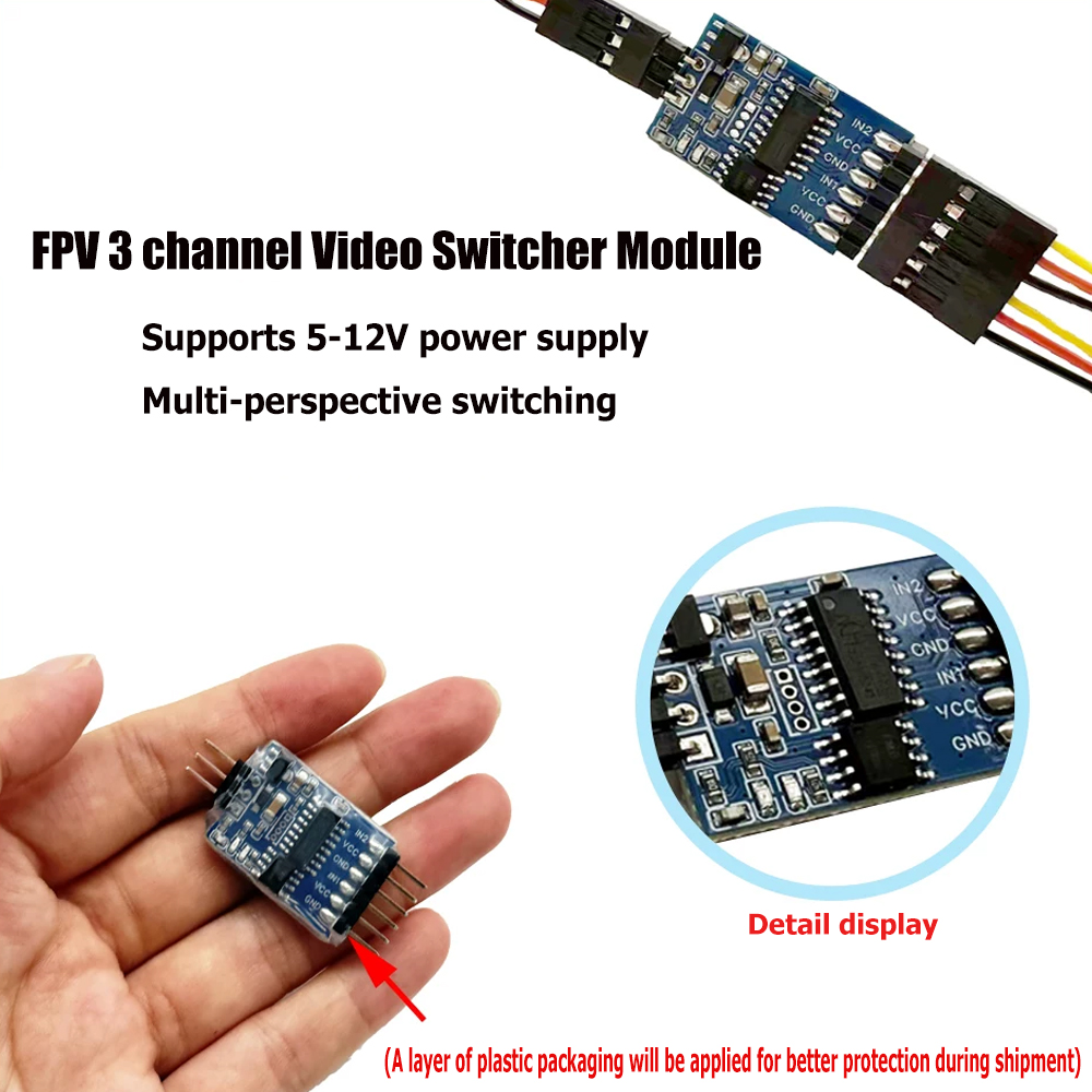 Módulo de conmutador de vídeo  - Drone Motor reseña y precio