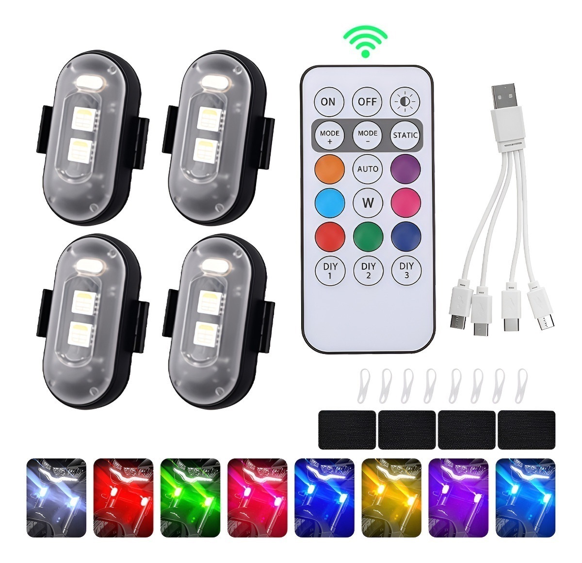 4 Luces Estroboscópicas LED co - Drone Led Light reseña y precio