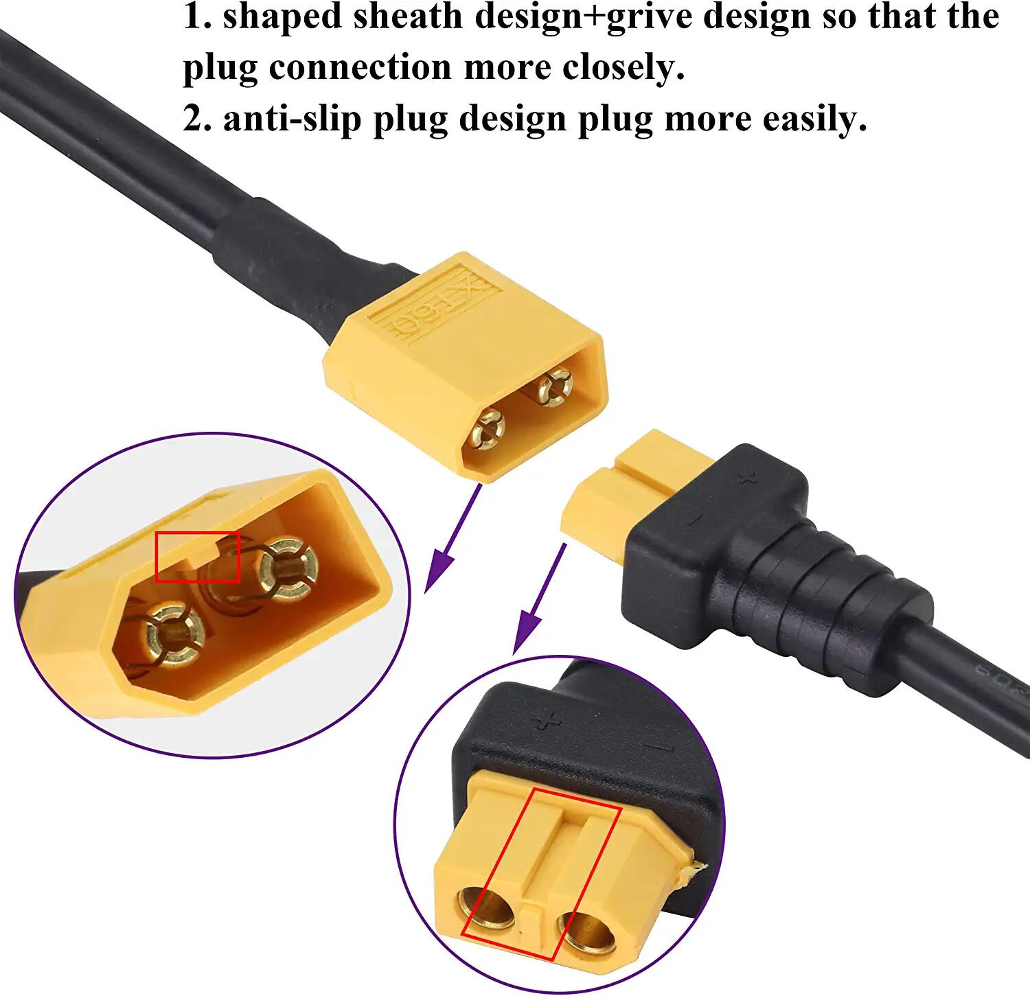 Cable adaptador XT60 macho a C - Drone Compass reseña y precio