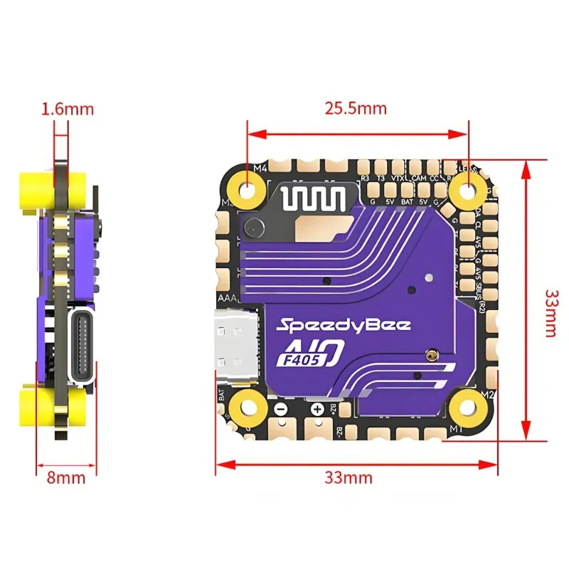 Controlador de Vuelo SpeedyBee - Drone Flight Controller reseña y precio