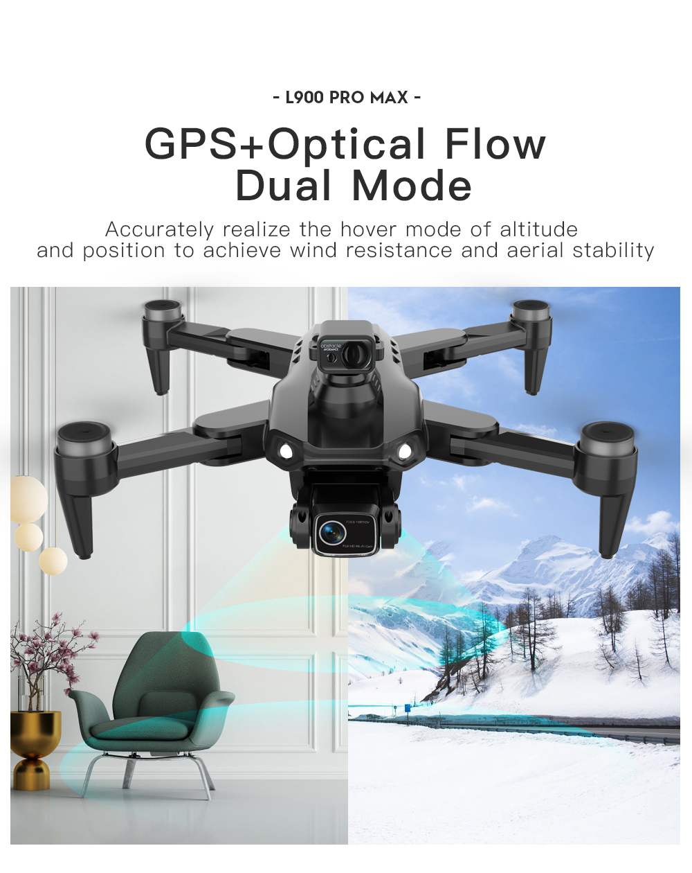 LYZRC L900 PRO MAX láser evita - Drone Gps Mount reseña y precio